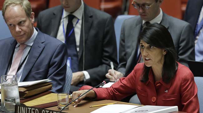 ​Посол в ООН Ніккі Гейлі заявила, що США готові використовувати військову силу проти КНДР