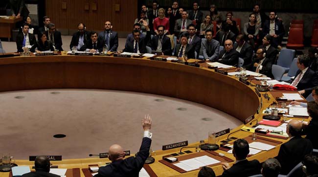 ​росія знову наклала вето у штани щодо резолюції про застосування хімічної зброї в Сирії