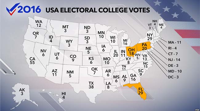 ​Колегія виборників (Electoral College) офіційно обирає нового президента США