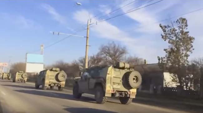 В Крыму зафиксировано движение военной техники российско-фашистских оккупантов в сторону Херсонщины