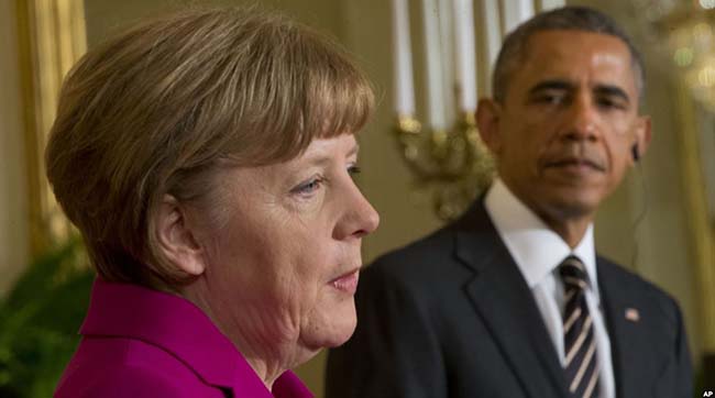 ​Обама и Меркель призвали к разведению сил на Донбассе