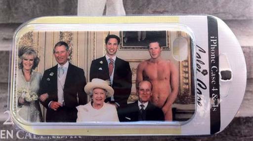В Америке чехол для iPhone украсят голым принцем Гарри