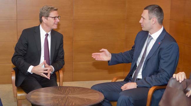 Кличко зустрівся з міністром закордонних справ Німеччини Вестервелле