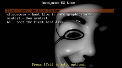 Anonymous создали собственную операционную систему, начиненную хакерскими программами