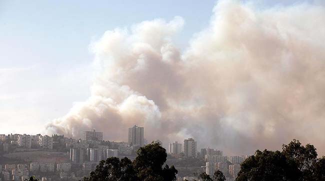 ​У результаті пожежі в Ізраїлі постраждали 125 осіб