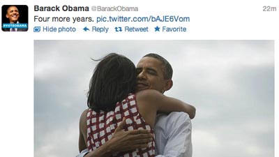 Твит Барака Обамы о победе установил исторический рекорд