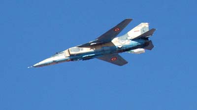 Во время тренировочных полетов разбился истребитель ВС Сирии