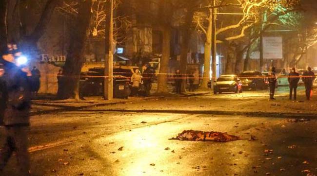 МВД Украины выясняет обстоятельства ночного взрыва в Одессе