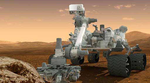 Марсоход Curiosity направляется к главной цели своей миссии - горе Шарп