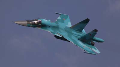 ВВС России получили партию серийных фронтовых бомбардировщиков Су-34