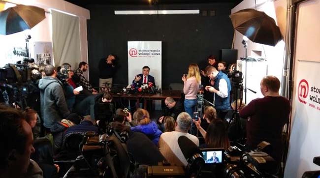 ​Саакашвілі у Варшаві пообіцяв продовжувати політичну боротьбу з українськими олігархами