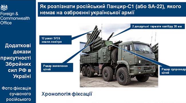 Посольство Великобритании обнародовало доказательства присутствия российского оружия на Донбассе