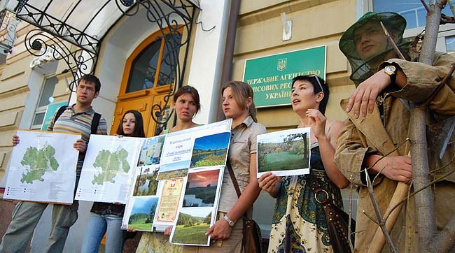 У Києві лісоруби і дерибанщики боролися за посаду директора нацпарку