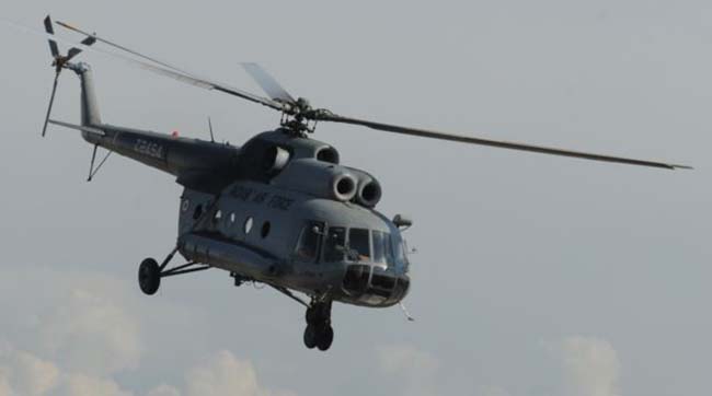 На кордоні з окупованим Кримом зафіксований російський вертоліт Мі-8