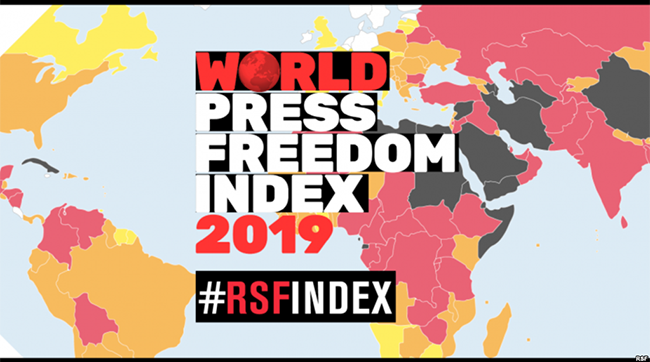 ​Україна знову скотилася в Індексі свободи преси, на цей раз - на 102 місце