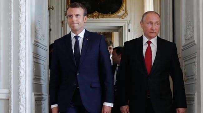 ​Макрон пригрозив путіну втручанням Франції, якщо в Сирії ще раз використають хімічну зброю