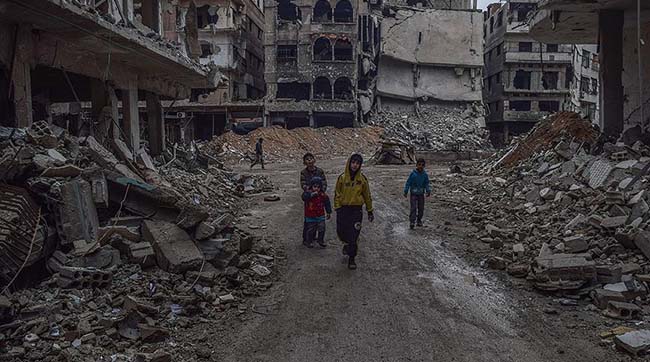 ​Режим Башара Асада перетворив передмістя Дамаска в руїни