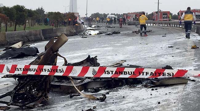 ​Стали известны имена жертв крушения вертолета в Стамбуле