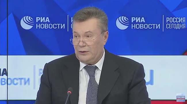 ​янукович о приговоре суда - пресс-конференция беглого президента