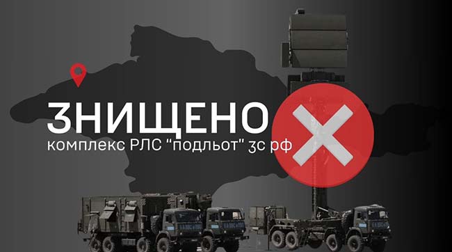 ​«Наші розвідники знищили російську РЛС «Подльот» в окупованому Криму»