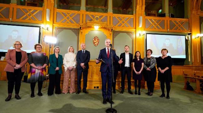 ​Парламент Норвегії схвалив п’ятирічний пакет фінансової допомоги Україні на понад 6,5 мільярда євро