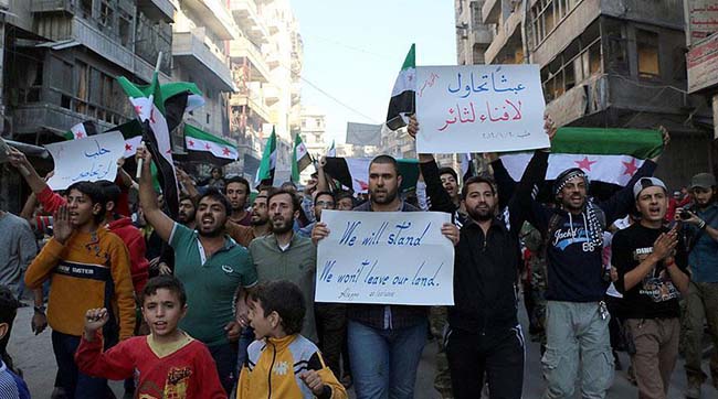 ​В Алеппо протестують проти режиму Асада і росії
