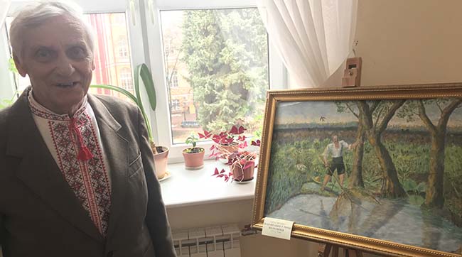 «Колесо історії»: в КНУ відкрили виставку картин сина Франка