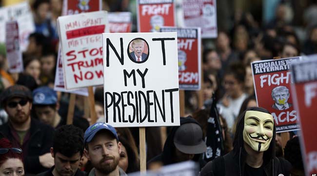 ​У низці міст США пройшли акції протесту проти перемоги Трампа