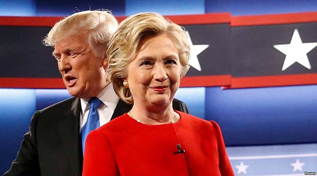 ​В США провели национальный опрос - Клинтон опережает Трампа на 5%