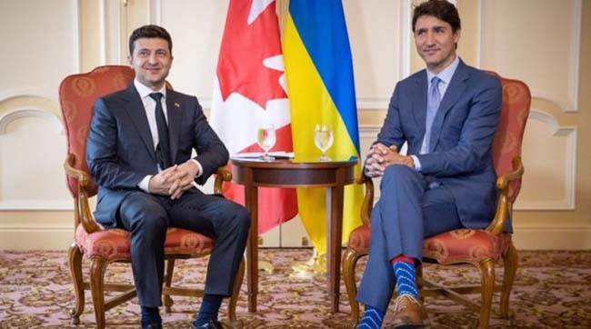 ​Володимир Зеленський обговорив з Прем'єр-міністром Канади недопущення росії до «Великої сімки»