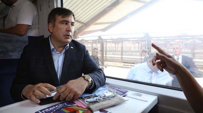 ​Нацполіція України заявила, що немає жодного стосунку до руху потягу «Інтерсіті», на якому їде Саакашвілі