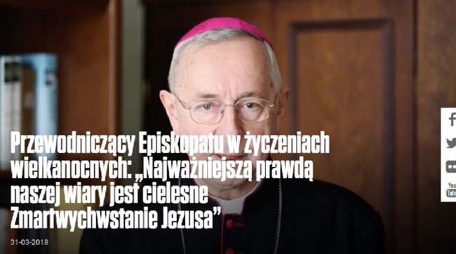 ​Голова Єпископату Католицької церкви в Польщі у соцмережі помолився за мир в Україні