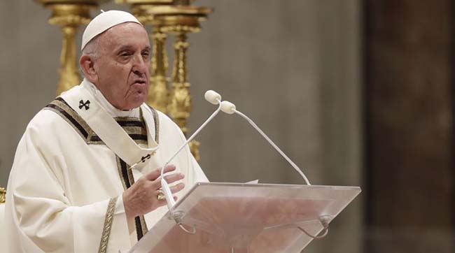 ​Папа Римський Франциск у зверненні з нагоди Різдва Христового помолився за мир в Україні