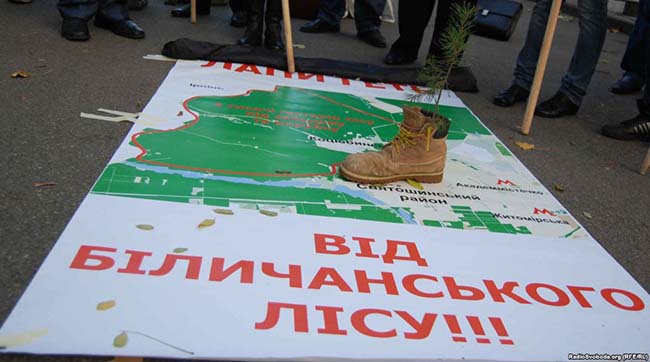 Прокуратурою Київщини вживаються заходи щодо повернення державі земель Біличанського лісу