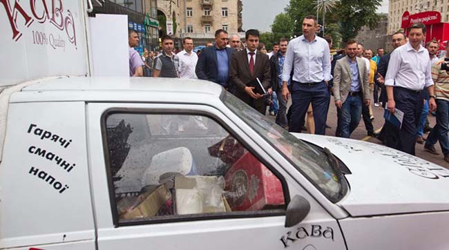 Кличко вивів керівництво міліції і центральних районів на Хрещатик