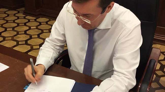 ​Юрій Луценко особисто направив до парламенту подання про надання згоди на арешт Михайла Добкіна