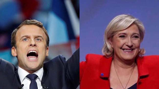 ​Макрон та Ле Пен вихйшли у другий тур президентських виборів у Франції