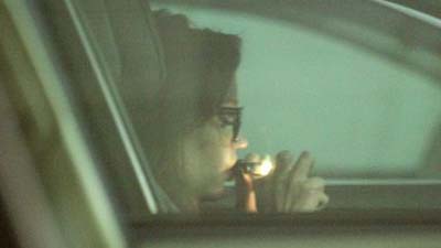 Аманду Байнс застукали курящей марихуану в своем автомобиле