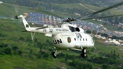 Два вертолета ООН обстреляли в Конго