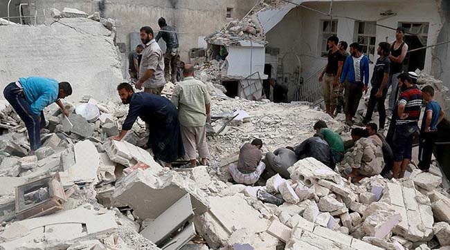 ​вкс россии снова сбросили «вакуумные бомбы» на Алеппо