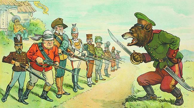 Карикатура на «русский мир» в девятнадцатом веке