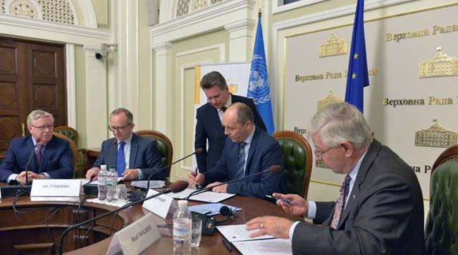 Підписано Лист про наміри між Верховною Радою України, Представництвом ЄС в Україні та Програмою розвитку ООН в Україні