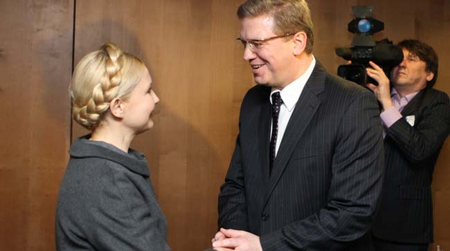 Штефан Фюле выразил свою поддержку Юлии Тимошенко