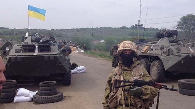 Бойцы АТО освободили от гопников-сепаратистов один из районов Донбасса