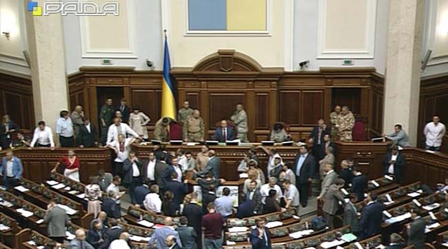 Пленарні засідання заблокованої Верховної Ради України 7 липня 2016 року