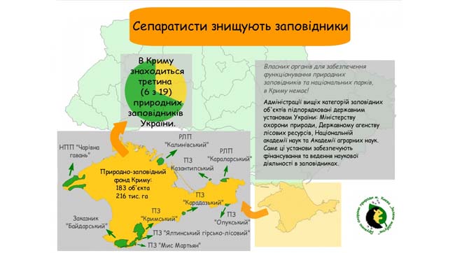 Сепаратисти знищують заповідники в Криму (інфографіка)