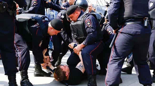 ​Накануне инаугурации путина в россии прошли протестные акции