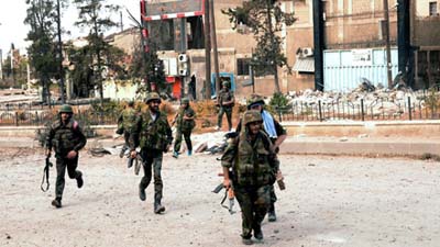 Сирийские войска вытеснили боевиков из окраин Дамаска