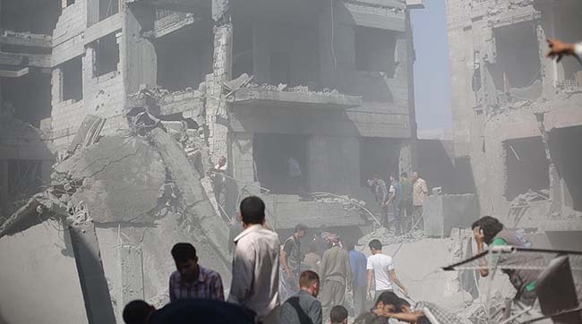 Число жертв авіаудару ВКС РФ із застосуванням вакуумних бомб в Сирії зросла до 64 людей