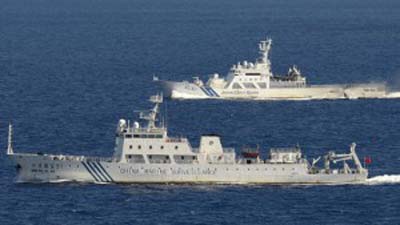 Китайские патрульные корабли «укрылись от тайфуна» в акватории около спорных с Японией островов